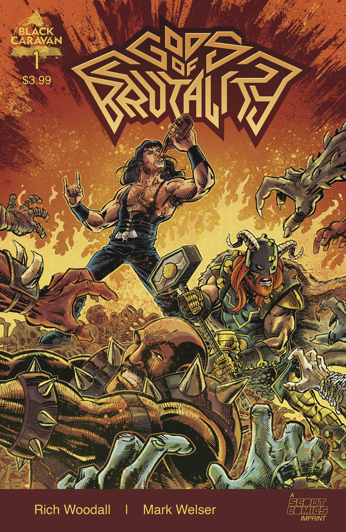 GODS OF BRUTALITY #1 (OF 4) CVR A MARK WESLER