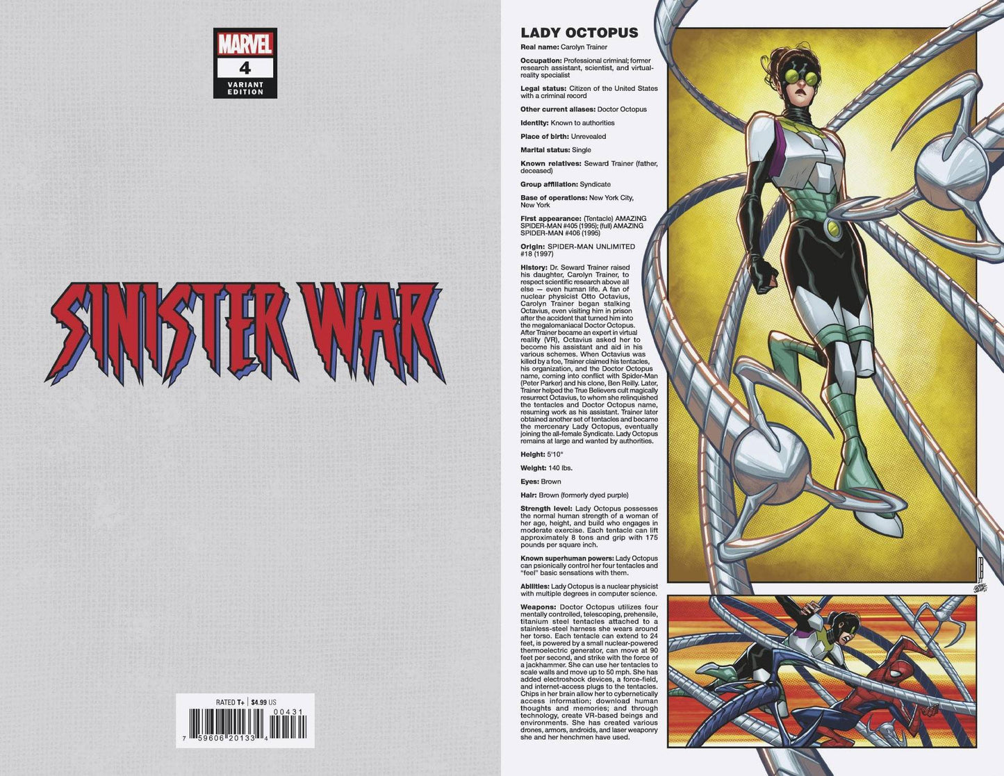 SINISTER WAR #4 (OF 4) BALDEON HANDBOOK VAR