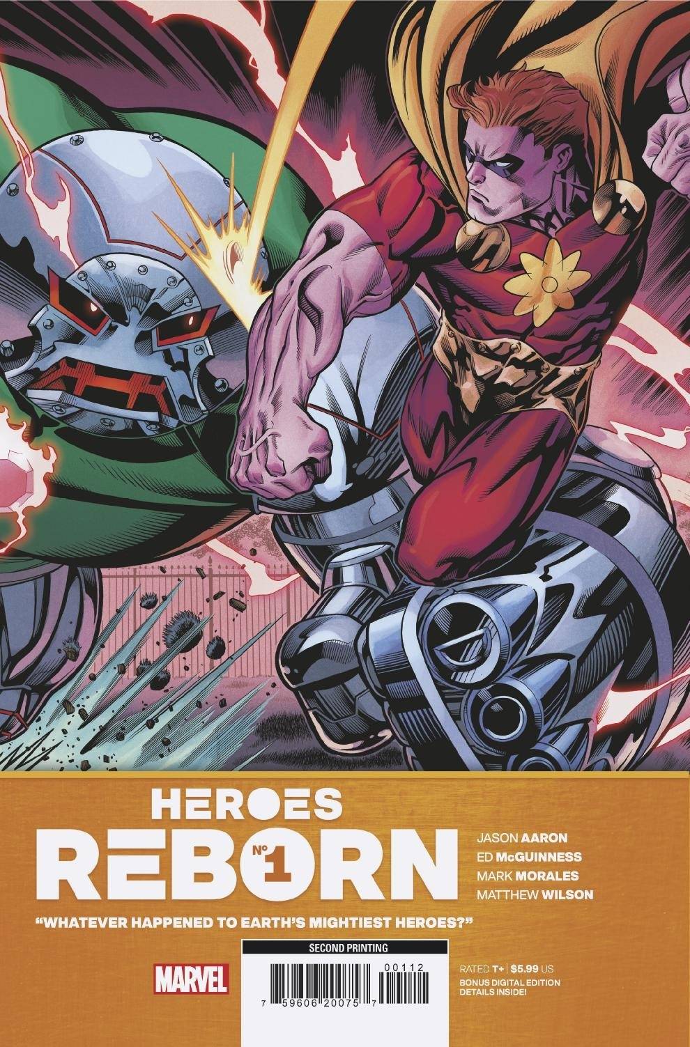 HEROES REBORN #1 (OF 7) 2ND PTG MCGUINNESS PTG VAR