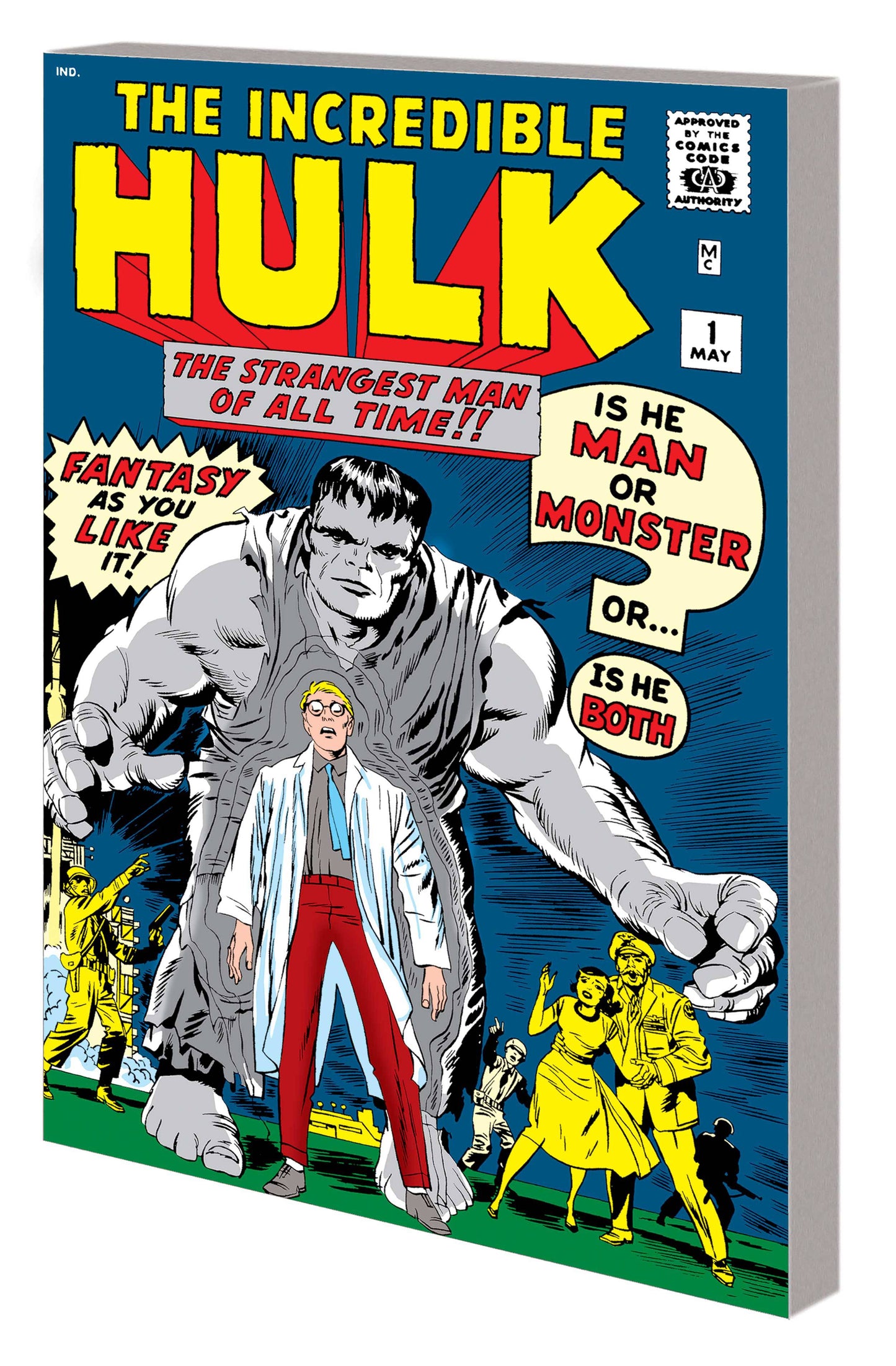 MIGHTY MARVEL MASTERWORKS: THE INCREDIBLE HULK VOL. 1 - THE GREEN GOLIATH GN-TPB ORIGINAL COVER [DM 