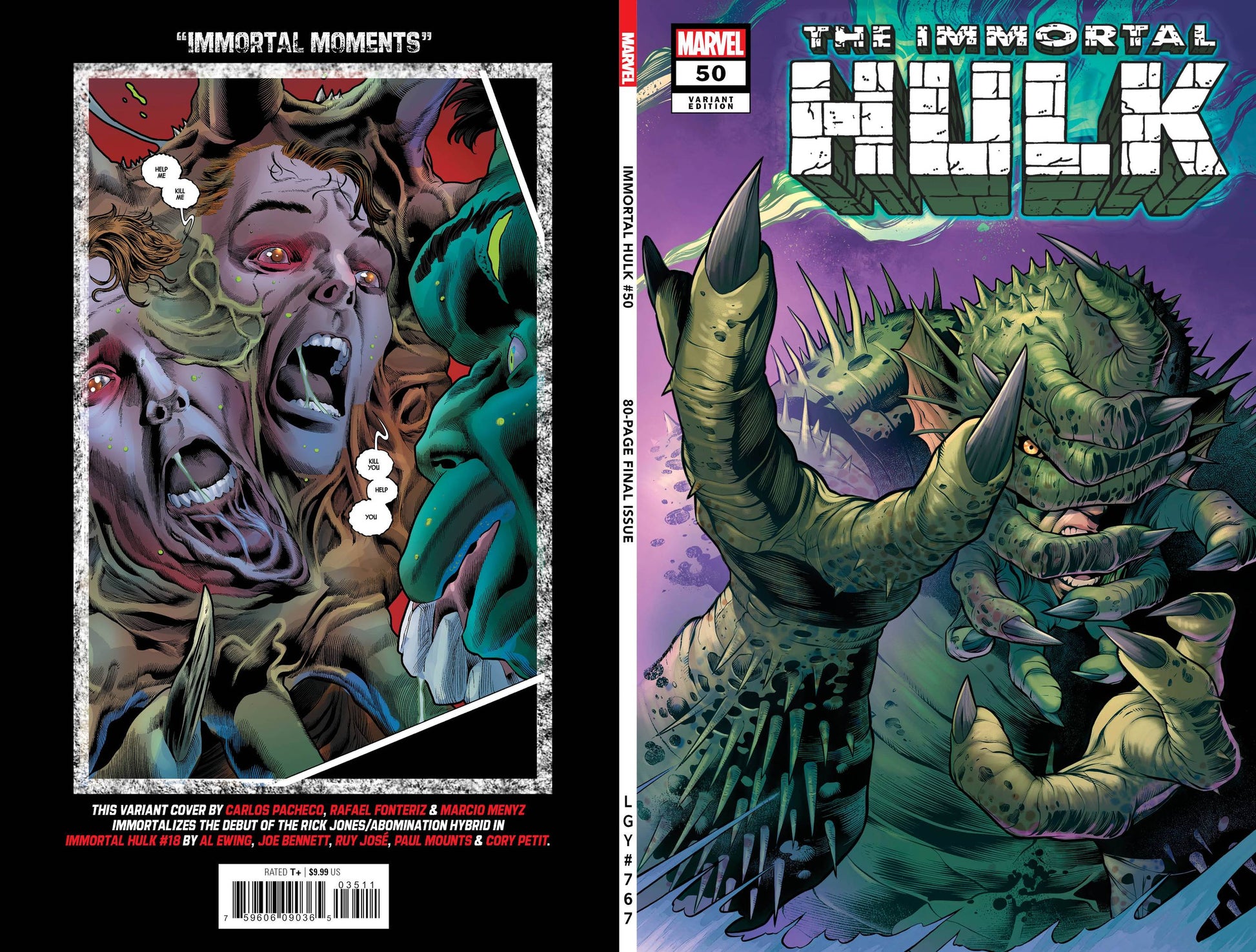 IMMORTAL HULK 50 PACHECO VARIANT