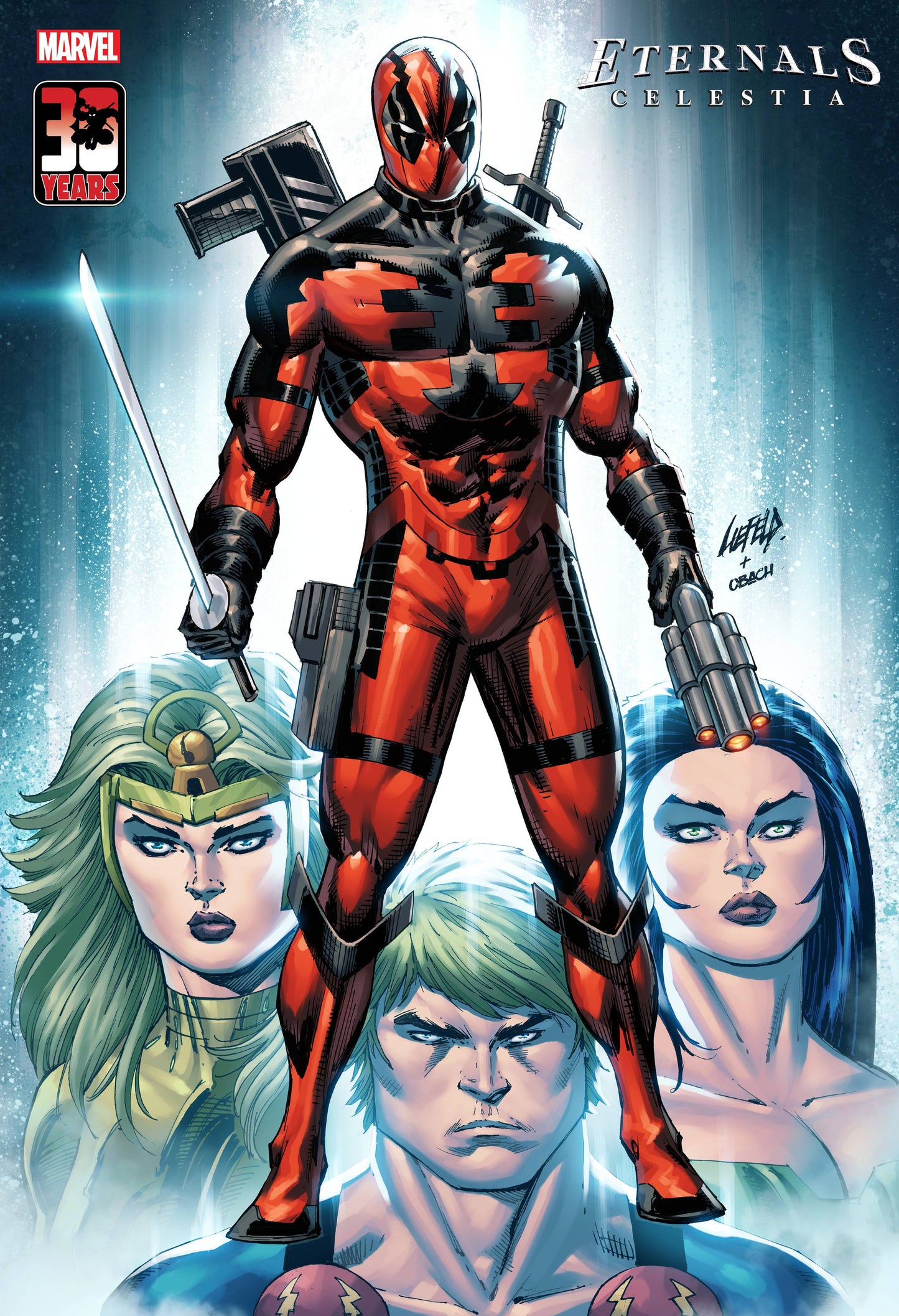 ETERNALS: CELESTIA 1 LIEFELD DEADPOOL 30TH VARIANT