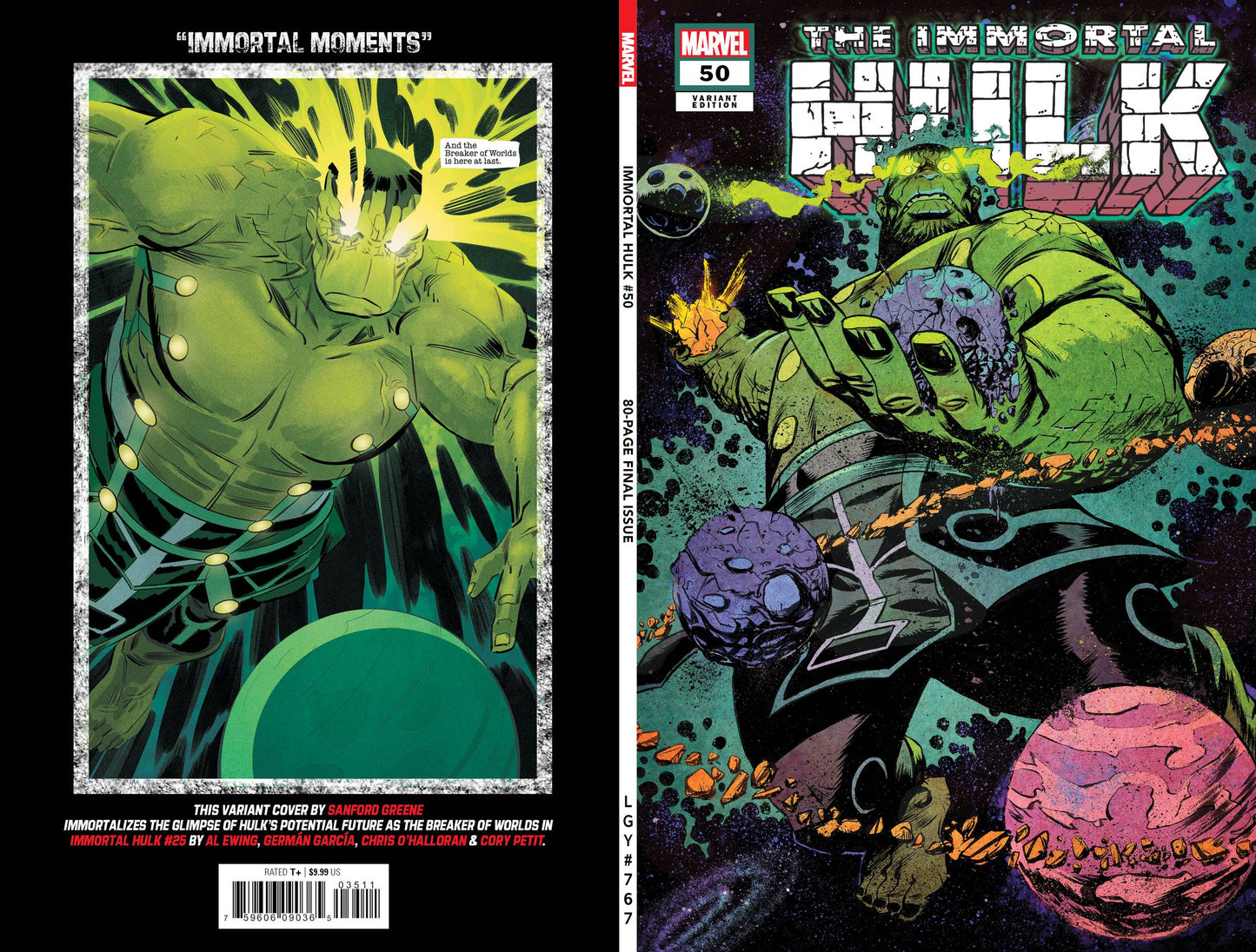 IMMORTAL HULK 50 GREENE VARIANT