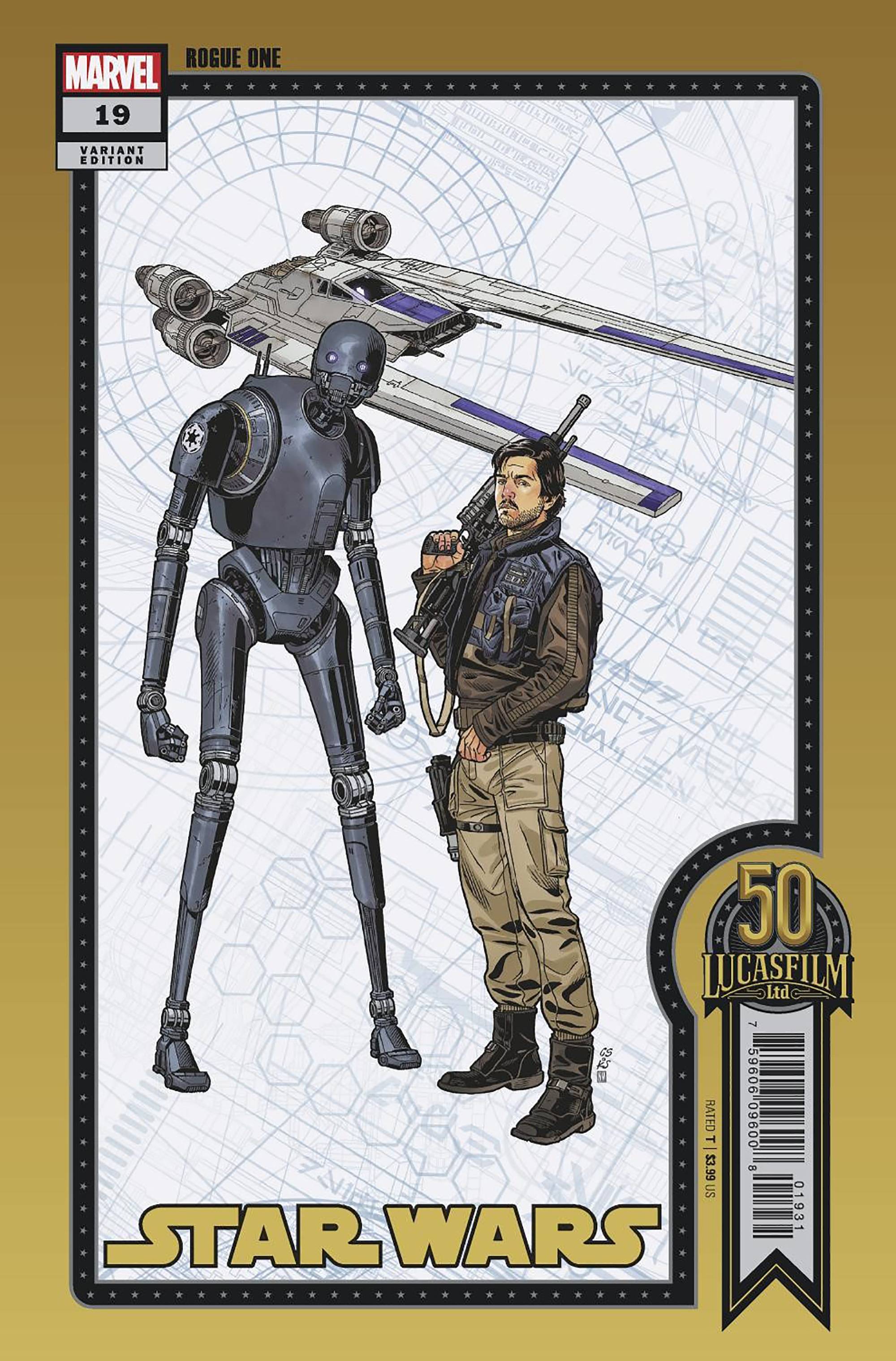 STAR WARS 19 SPROUSE LUCASFILM 50TH VARIANT
