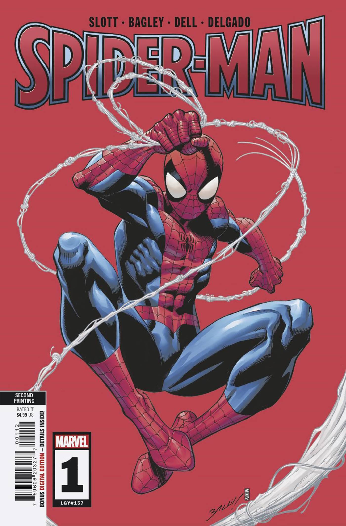 Spider-Man #1 2ND Printing Bagley Variant