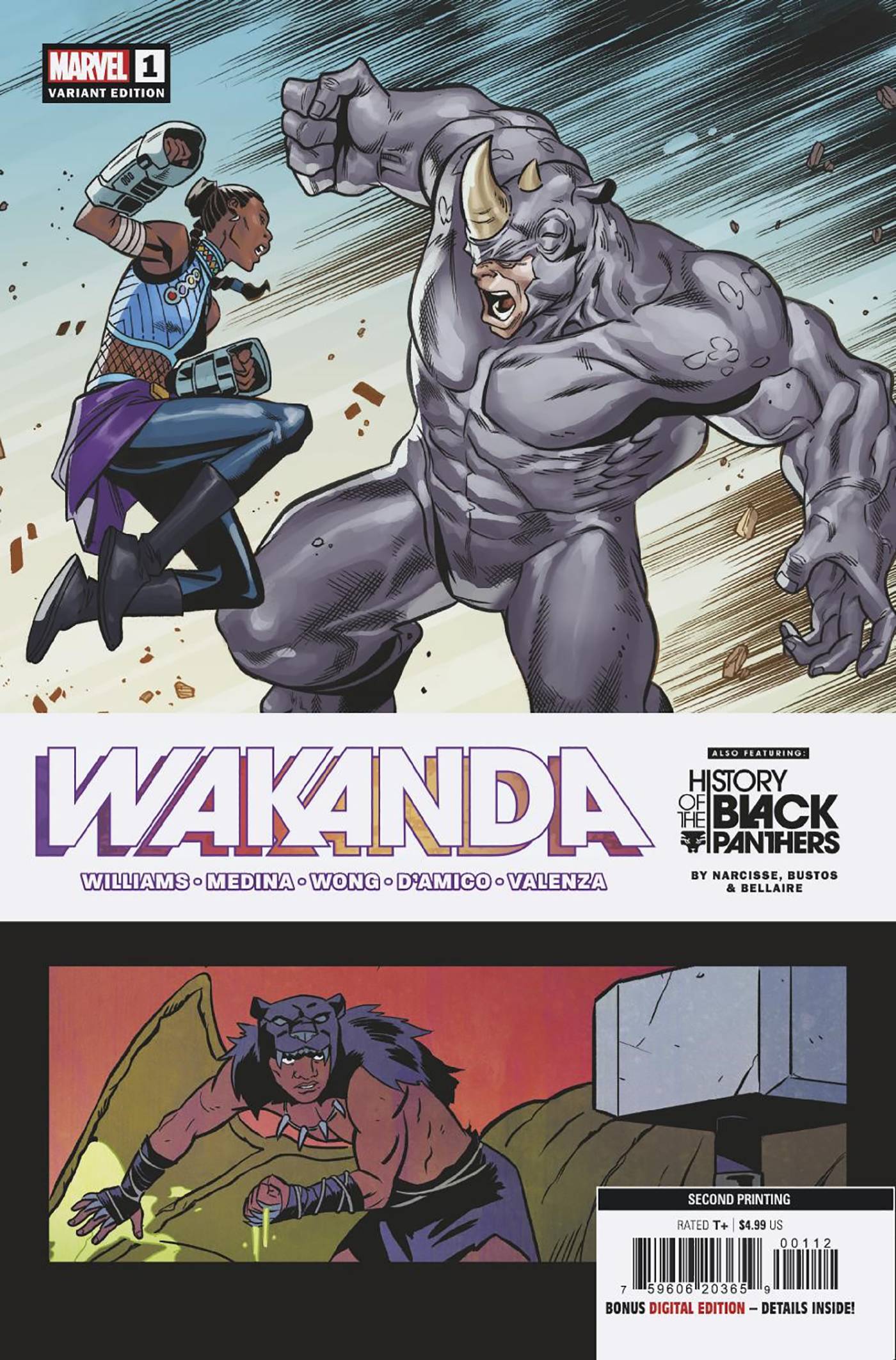 Wakanda #1 (Of 5) 2ND Printing Medina Variant