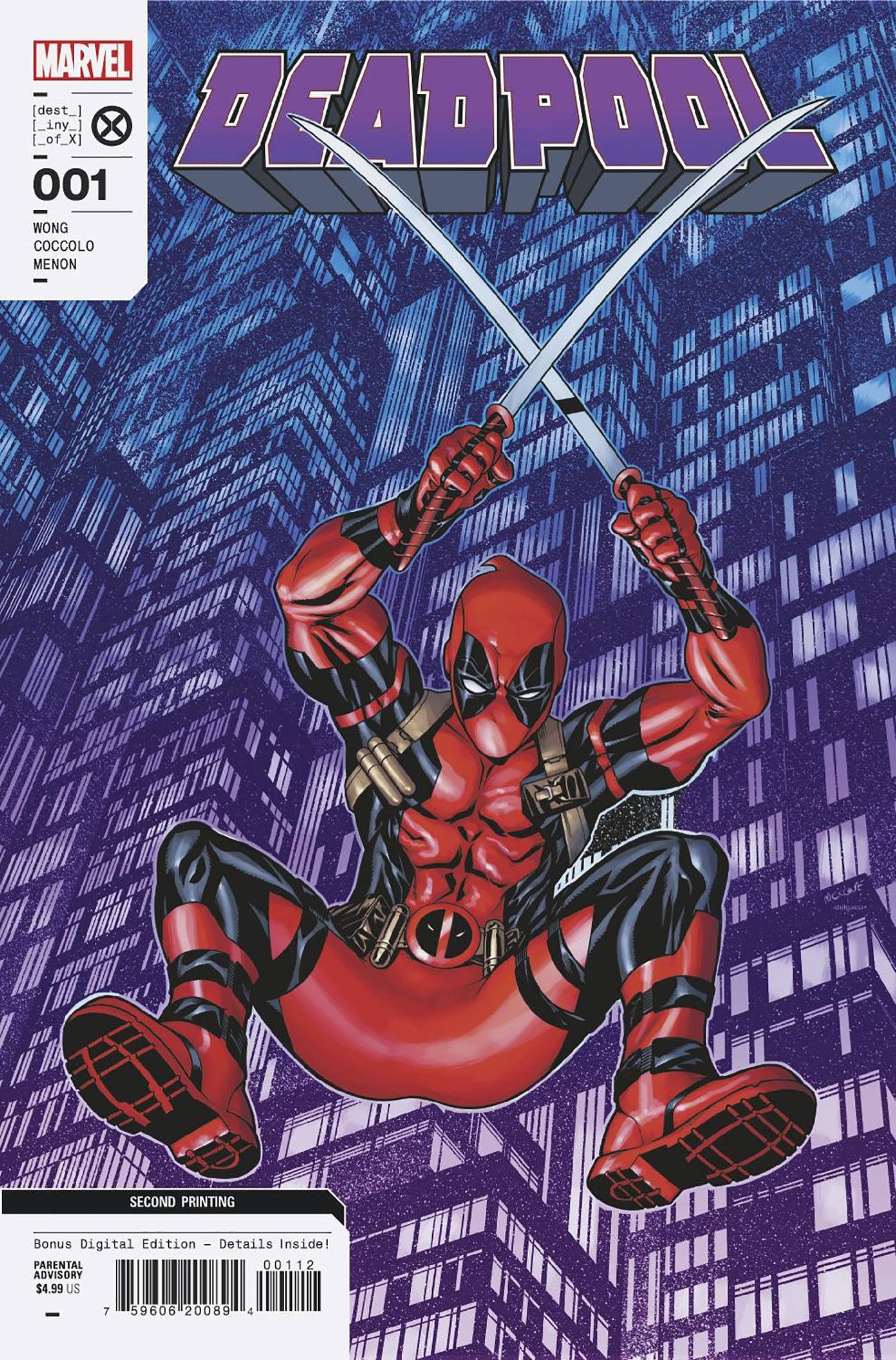 Deadpool #1 2ND Printing McKone Variant