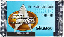 Star Trek: The Next Generation Season 2 Factory Sealed Trading Card Pack