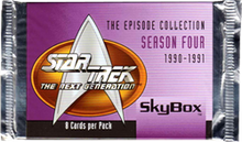 Star Trek: The Next Generation Season 4 Factory Sealed Trading Card Pack