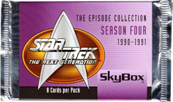 Star Trek: The Next Generation Season 4 Factory Sealed Trading Card Pack