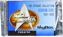 Star Trek: The Next Generation Season 5 Factory Sealed Trading Card Pack