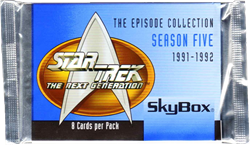 Star Trek: The Next Generation Season 5 Factory Sealed Trading Card Pack