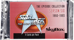 Star Trek: The Next Generation Season 6 Factory Sealed Trading Card Pack