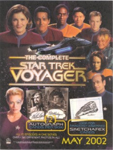 Complete Star Trek Voyager Trading Card Sell Sheet