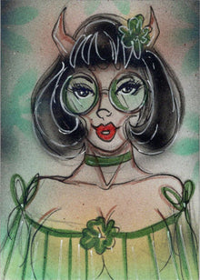 Succubus Sweethearts Sugar Spice 5finity 2023 Sketch Card Bianca Thompson V2