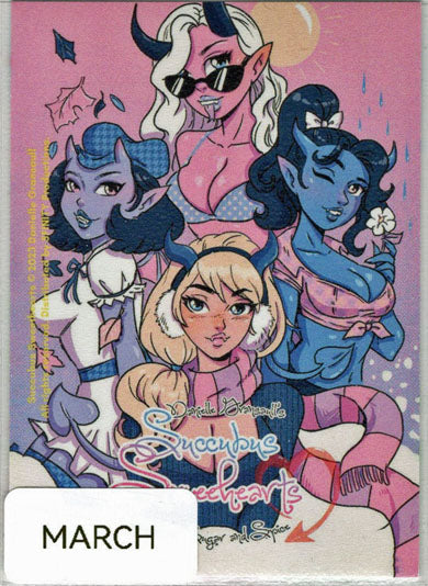 Succubus Sweethearts Sugar Spice 5finity Sketch Card by Paul Maitland