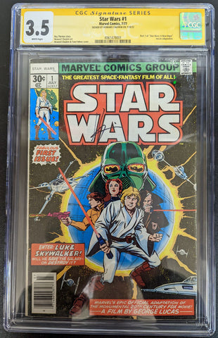 Star Wars #1 (1977) Signed by Howard Chaykin Graded CGC 3.5