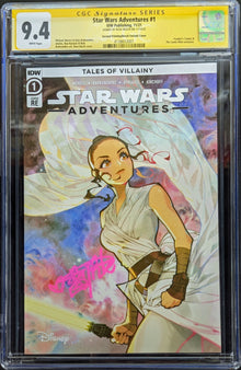 STAR WARS ADVENTURES (2020) #1 CVR RE Rose Besch Signed Graded CGC 9.4