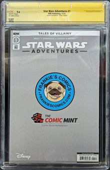 STAR WARS ADVENTURES (2020) #1 Virgin Cover Rose Besch Signed Graded CGC 9.6