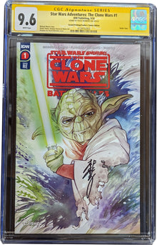 Star Wars Adventures: The Clone Wars #1 Momoko Variant Signed Graded CGC 9.6