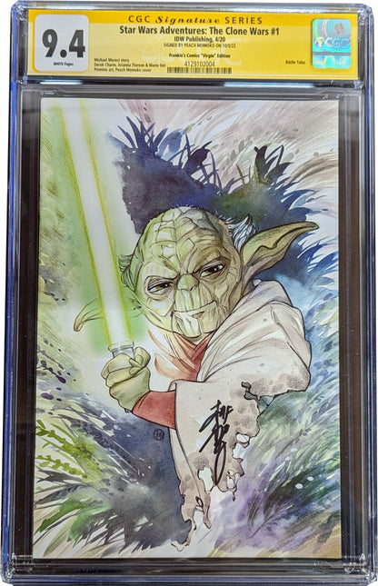 Star Wars Adventures: The Clone Wars #1 Momoko Virgin Variant Signed Graded CGC 9.4