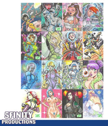 2022 5finity Blast Off Girls Sketch Card Pack