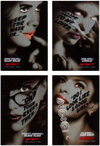 The Spirit Movie Ladies of The Spirit San Diego 2008 Oversize Promo Card Set