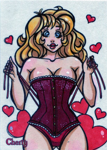 Cherry Series 3 Sketch Card by Ana Sanchez V1