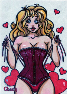 Cherry Series 3 Sketch Card by Ana Sanchez V1