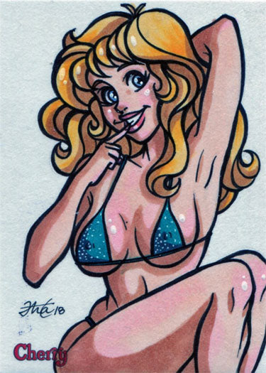 Cherry Series 3 Sketch Card by Ana Sanchez V2