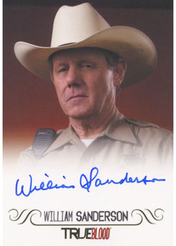 True Blood Archives Autograph Card by William Sanderson as Sheriff Bud Dearborne