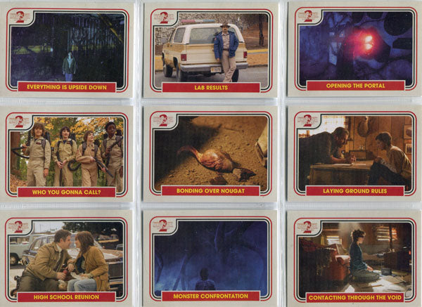 Stranger Things Season 2 Scene Sticker Complete 20 Card Set S-1 to S-20