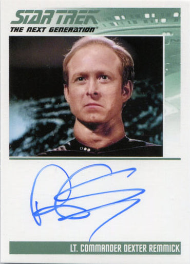 Star Trek TNG Portfolio Prints S1 Autograph Card Robert Schenkkan as Remmick