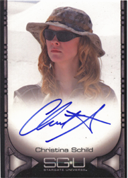 Stargate Universe Season 1 Autograph Card Signed by Christina Schild