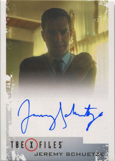 X-Files Season 10 & 11 Autograph Card Jeremy Schuetze as Young CSM