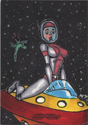 Galaxgals Eradication Tony Scott Sketch Card Ver. 2