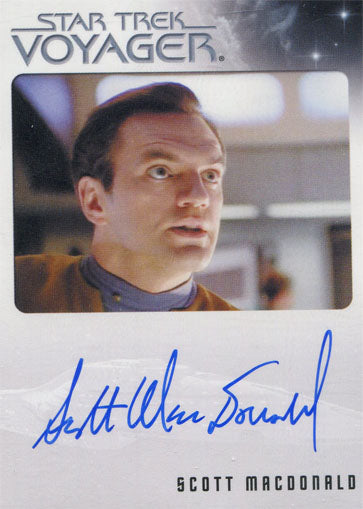 Star Trek Voyager Heroes & Villains Autograph Card Scott MacDonald as Rollins