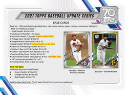 2021 Topps Baseball Update Series Factory Sealed Hobby Box