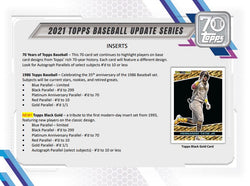 2021 Topps Baseball Update Series Factory Sealed Hobby Box