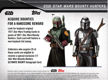 2021 Star Wars Bounty Hunters Factory Sealed Hobby Box