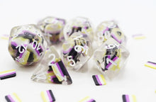 Foam Brain RPG Dice Set: Pride - Nonbinary Flag