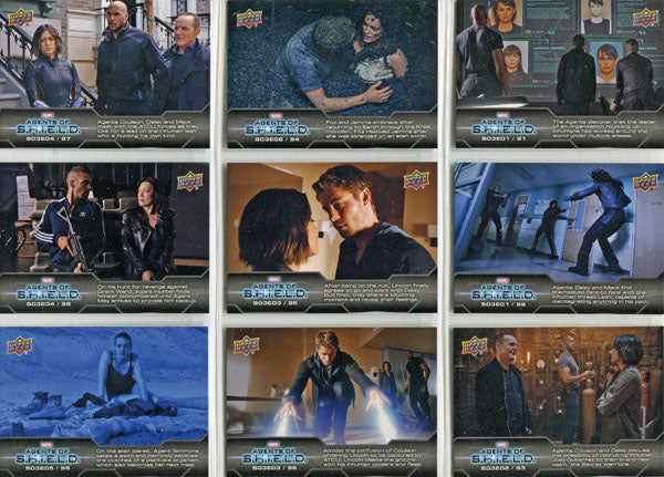 Marvel Agents of SHIELD Compendium Season 3 Complete 40 Card Chase Set