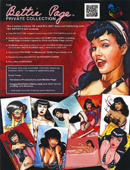Bettie Page Private Collection Dealer Sell Sheet Promo