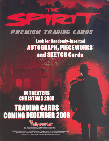The Spirit Movie Trading Card Binder Album with Sell Sheet