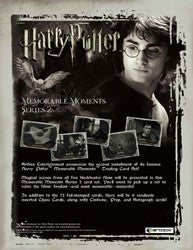 Harry Potter Memorable Moments 2 Trading Card Sell Sheet