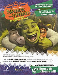Shrek the Third Trading Card Sell Sheet