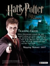Harry Potter and the Order of the Phoenix Trading Card Sell Sheet