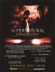 Supernatural Connections Trading Card Sell Sheet