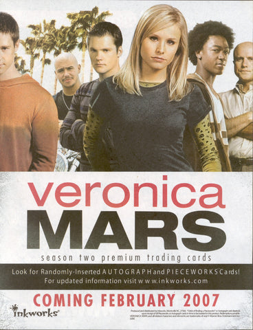 Veronica Mars Season 2 Trading Card Binder with Sell Sheet