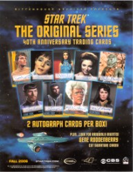 Star Trek TOS 40th Anniversary Trading Card Sell Sheet